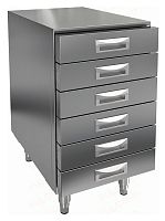 Дополнительный модуль к столу для пиццы HICOLD PZ 6R для хранения заготовок из теста