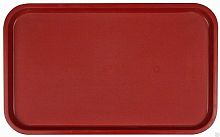 Поднос столовый из полипропилена 530x330 мм темно-красный