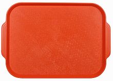 Поднос столовый из полистирола 450х355 мм оранжевый [1730]