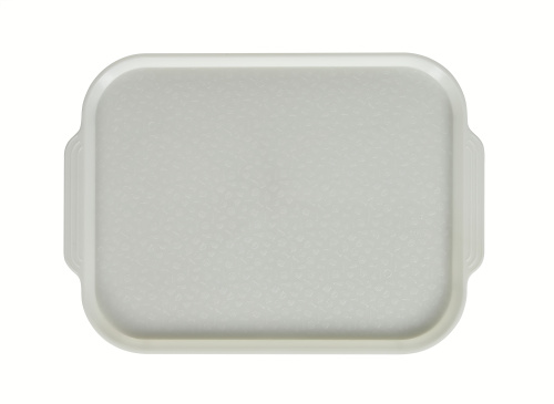 Поднос столовый 450х355 мм с ручками жемчужно-белый