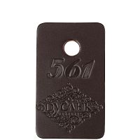 Номерок «Узор» из натуральной кожи