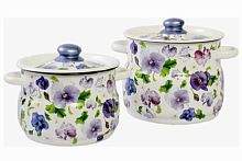 Набор кастрюль эмалированных 2 предмета