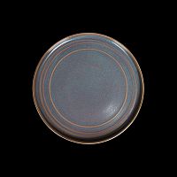 Тарелка мелкая с бортами 8,75" 220 мм, сине-коричневый «Corone Terra»