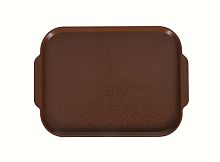 Поднос столовый 450х355 мм с ручками светло-коричневый